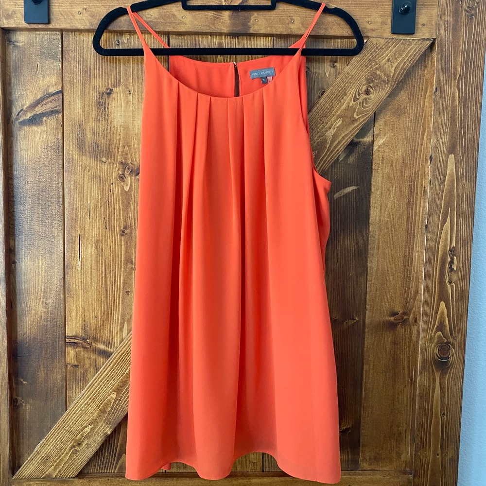 Vince Camuto Orange Spaghetti Strap Blouse